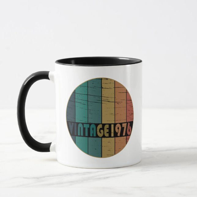 Born in 1976 vintage birthday mug (Left)