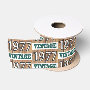 Born in 1977 satin ribbon
