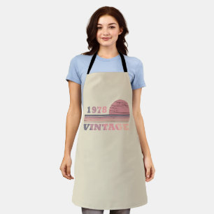 born in 1977 vintage birthday gift apron