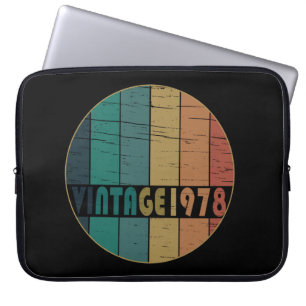Born in 1978 classic retro laptop sleeve