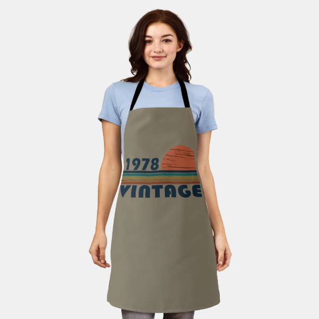 Born in 1978 vintage birthday gift apron (Worn)