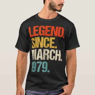 Born in 1979 45 Years Old Made in 1979 45th Birthd T-Shirt