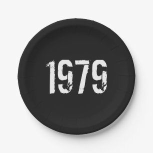 Born in 1979 Birth Year Paper Plate
