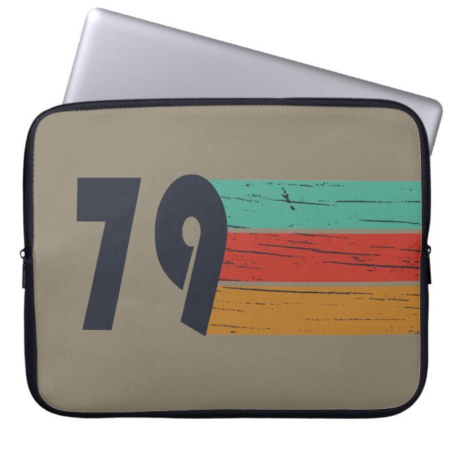 Born in 1979 classic retro laptop sleeve (Front)