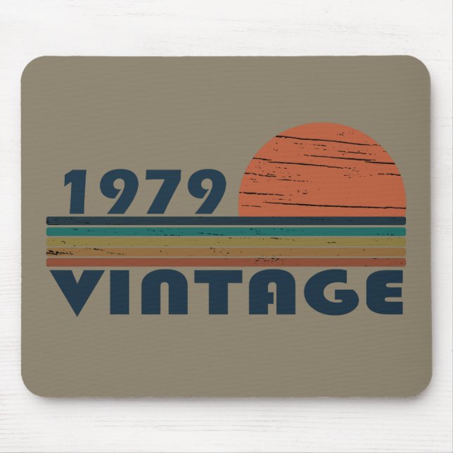 Born in 1979 vintage birthday mouse pad (Front)