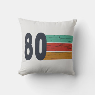 Born in 1980 vintage birthday gift cushion