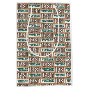 Born in 1981 medium gift bag