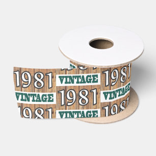 Born in 1981 satin ribbon