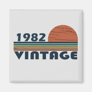 Born in 1982 vintage birthday gift magnet