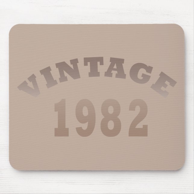 Born in 1982 vintage birthday mouse pad (Front)