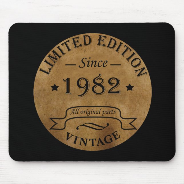 Born in 1982 vintage classic mouse pad (Front)