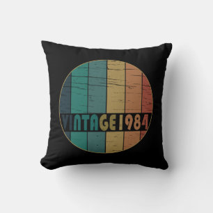 Born in 1984 vintage birthday cushion