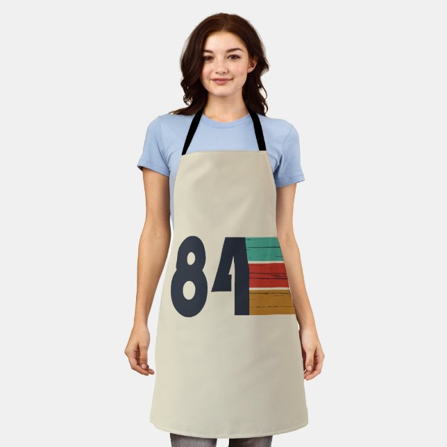 born in 1984 vintage birthday gift apron (Worn)