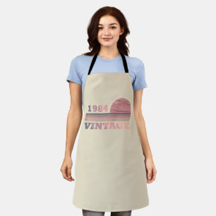 Born in 1984 vintage birthday gift apron