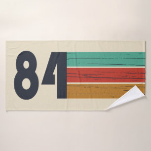 born in 1984 vintage birthday gift bath towel