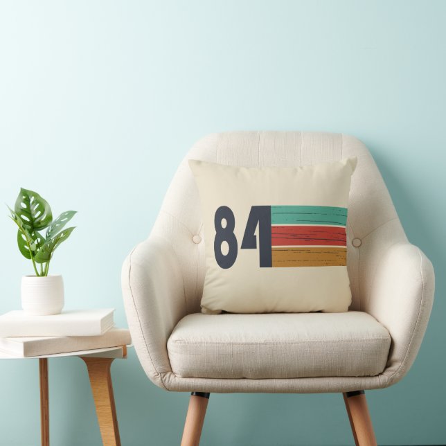 born in 1984 vintage birthday gift cushion (Chair)