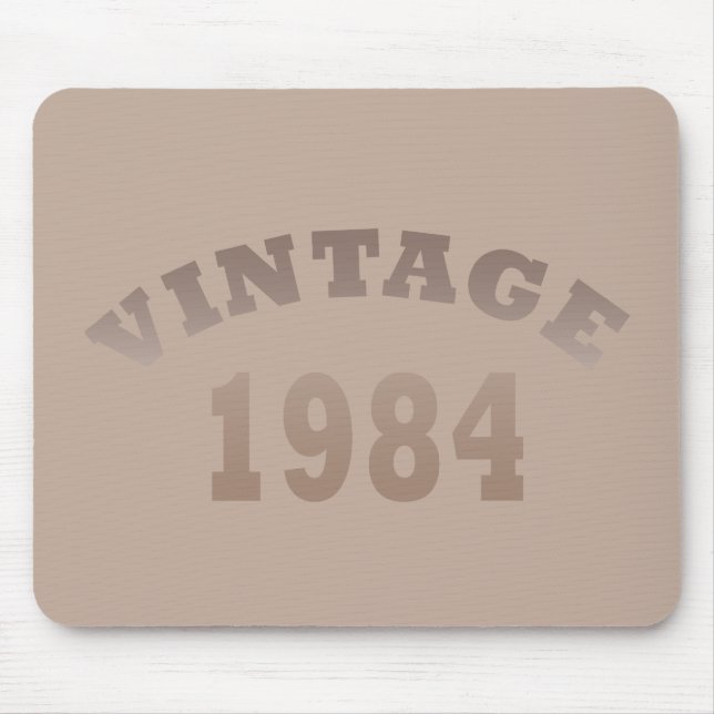 Born in 1984 vintage birthday mouse pad (Front)