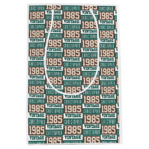 Born in 1985 medium gift bag