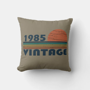 Born in 1985 vintage birthday gift cushion
