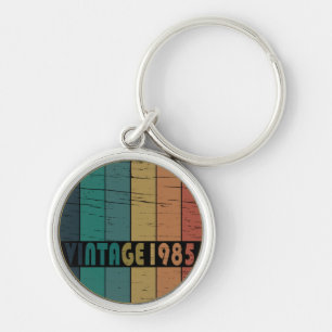 Born in 1985 Vintage Birthday Gift Key Ring