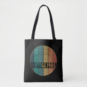 Born in 1985 Vintage Birthday Gift Tote Bag