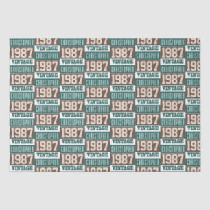 Born in 1987 with Christian Name Tissue Paper
