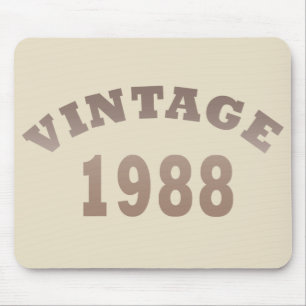 Born in 1988 elegant modern vintage birthday gift mouse pad