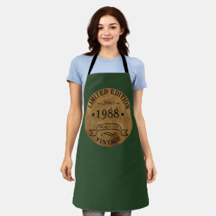 Born in 1988 vintage birthday gift apron
