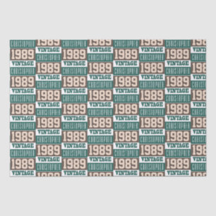 Born in 1989 with Christian Name Tissue Paper