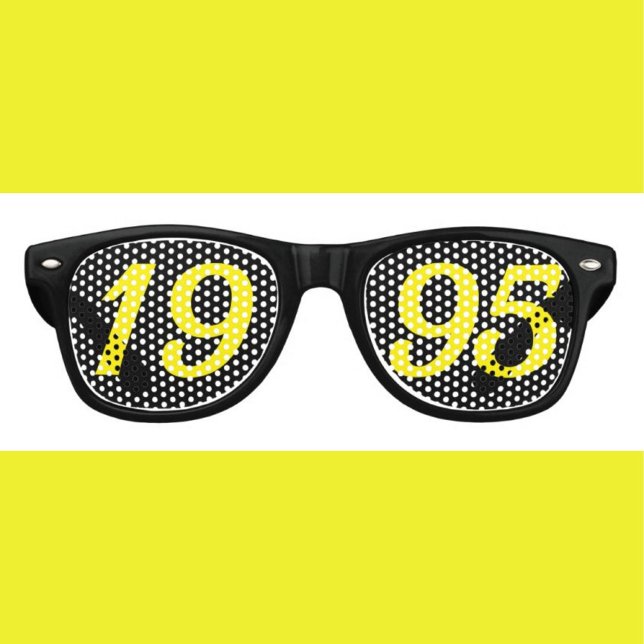 Born in 1995 30th birthday fun shades sunglasses (Creator Uploaded)