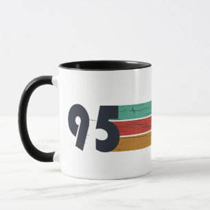 Born in 1995 elegant vintage style birthday gift mug
