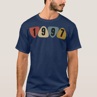 Born In 1997 Guitarist Guitar Pick Music Birthday T-Shirt