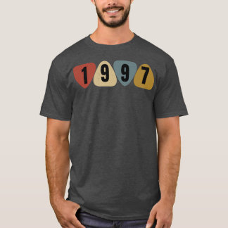 Born In 1997 Guitarist Guitar Pick Music Birthday  T-Shirt