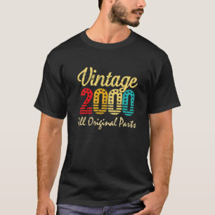 Born In 2000 22 Years Old Made In 2000 22nd Birthd T-Shirt