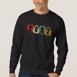 Born In 2002 Guitarist Guitar Pick Music Birthday Sweatshirt