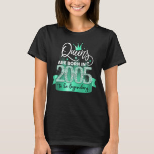 Born in 2005 I Black Turquoise Party Outfit & Acce T-Shirt