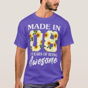 Born in 2008 14 Year Old 14th Birthday Girls Teens T-Shirt
