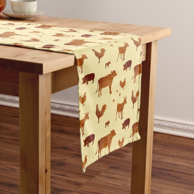 Born in a Barn custom table runner (In Situ)