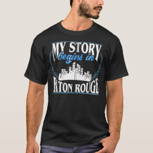 Born in Baton Rouge Zip T-Shirt