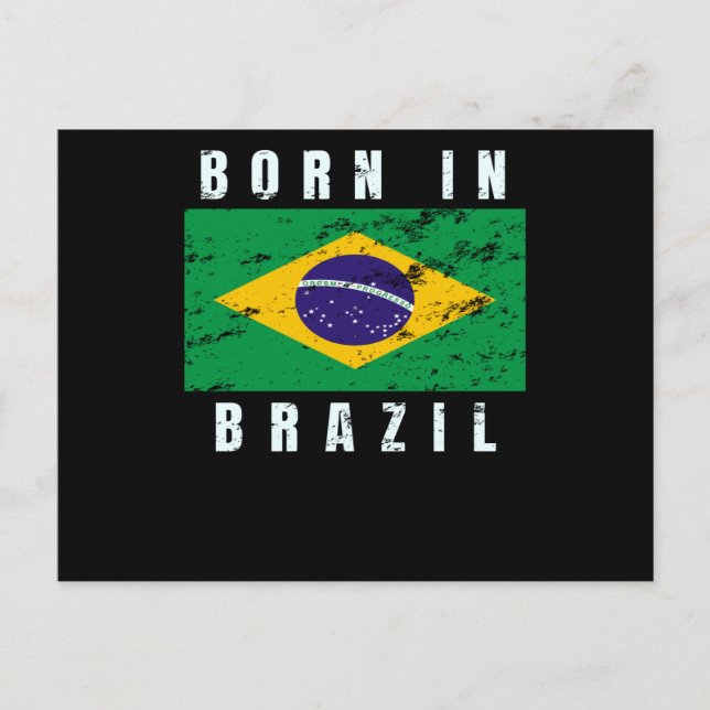 Born in Brazil Postcard (Front)