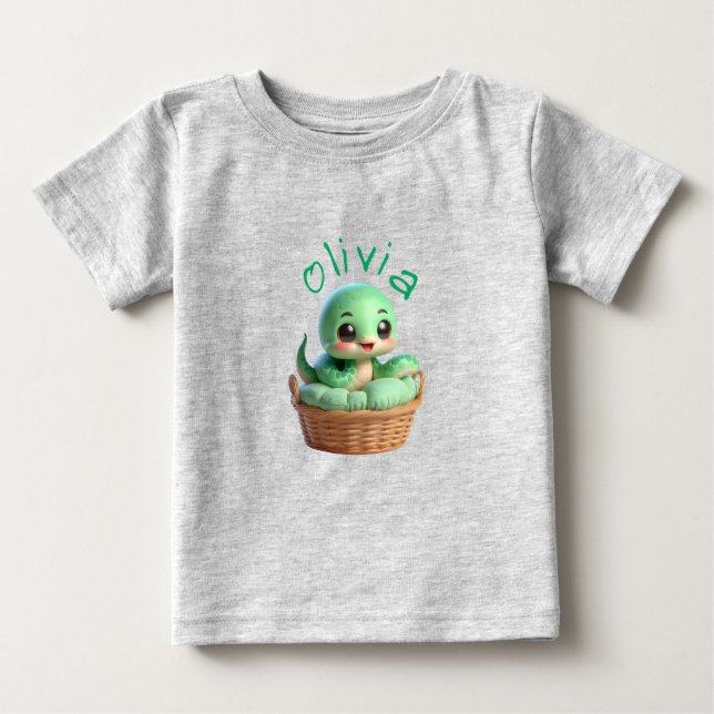Born in Chinese New Year of The Snake name BT3 Baby T-Shirt (Front)