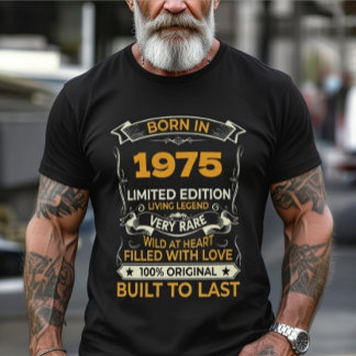 Born In Custom Year Limited Edition Vintage Birthd T-Shirt