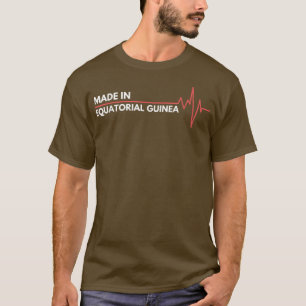 Born In Equatorial Guinea Africa African Birth Pla T-Shirt
