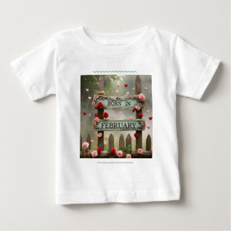 " BORN IN FEBRUARY " BABY T-Shirt