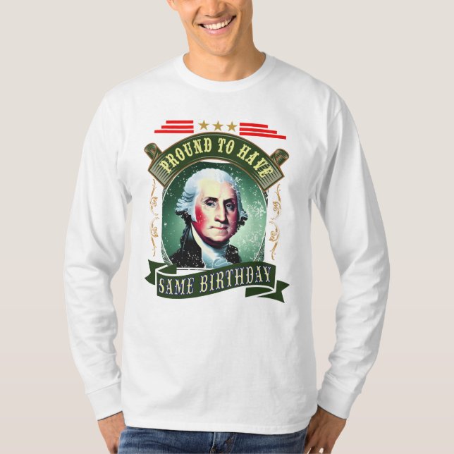Born in February - Proud to Have Same Birthday T-Shirt (Front)