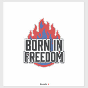 Born In Freedom Flame Vintage Engraving Shirt Desi