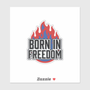 Born In Freedom Flame Vintage Engraving Shirt Desi