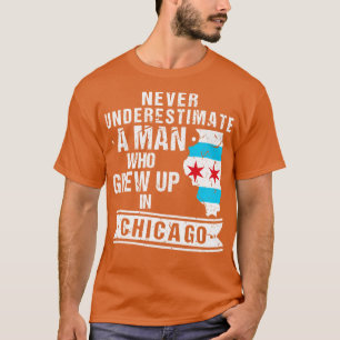 Born in Illinois Flag Chicago 1 T-Shirt