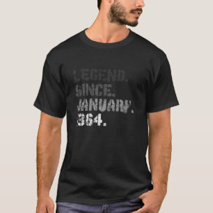 Born In January 1964 Legend 58 Yrs Old 58Th Birthd T-Shirt