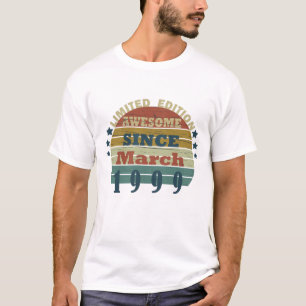 born in march 1999 vintage birthday T-Shirt